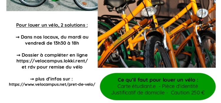 Location de vélos aux étudiants·es